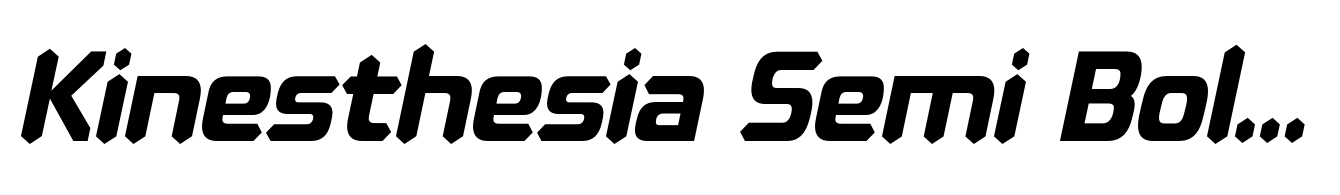 Kinesthesia Semi Bold Italic